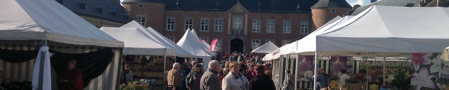 Alden Biesen - View of stands with main castle